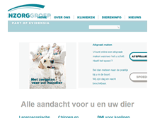 Tablet Screenshot of dierenzorggroep.nl